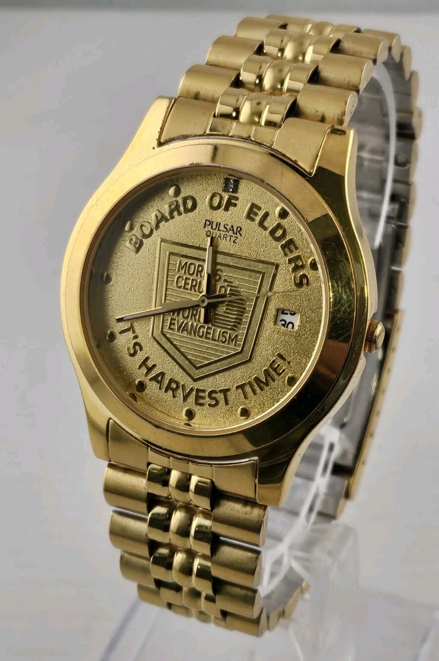 Gorgeous Seiko Pulsar MensWatch "Board of Elders" (Morris Cerullo-Evangelism)